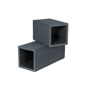 POLIVAN Столб опорный 3D WOOD (100*100), цвет ЧЁРНЫЙ